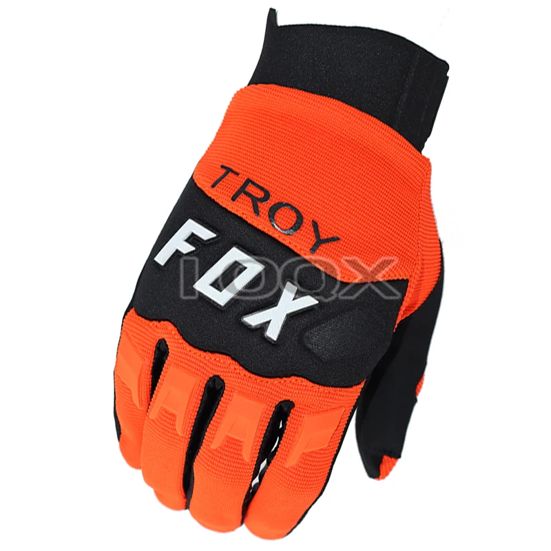 

Mountain Bicycle Offroad Racing Orange Black Glove Mens Woman Unisex