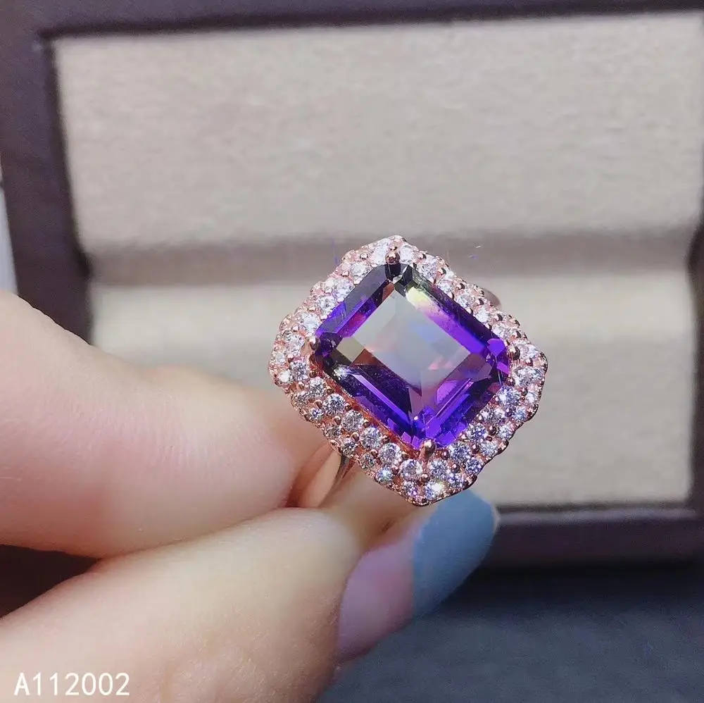 

KJJEAXCMY fine jewelry Ametrine 925 sterling silver new gemstone women men ring beautiful
