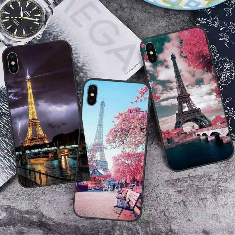 

France Paris the Eiffel Tower Phone Case for iPhone 11 12 13 pro XS MAX 8 7 6 6S Plus X 5S SE 2020 XR mini