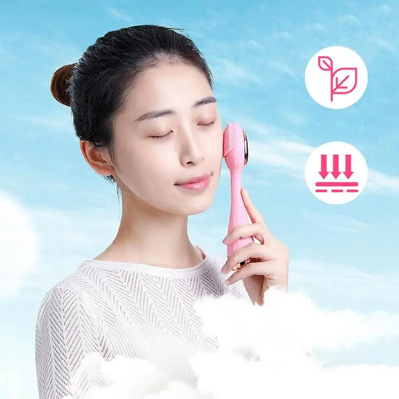 

Silicone Cleansing Apparatus Electric face cleansing brush Silicone Waterproof Electric Household Deep Pore Cleaning Brush