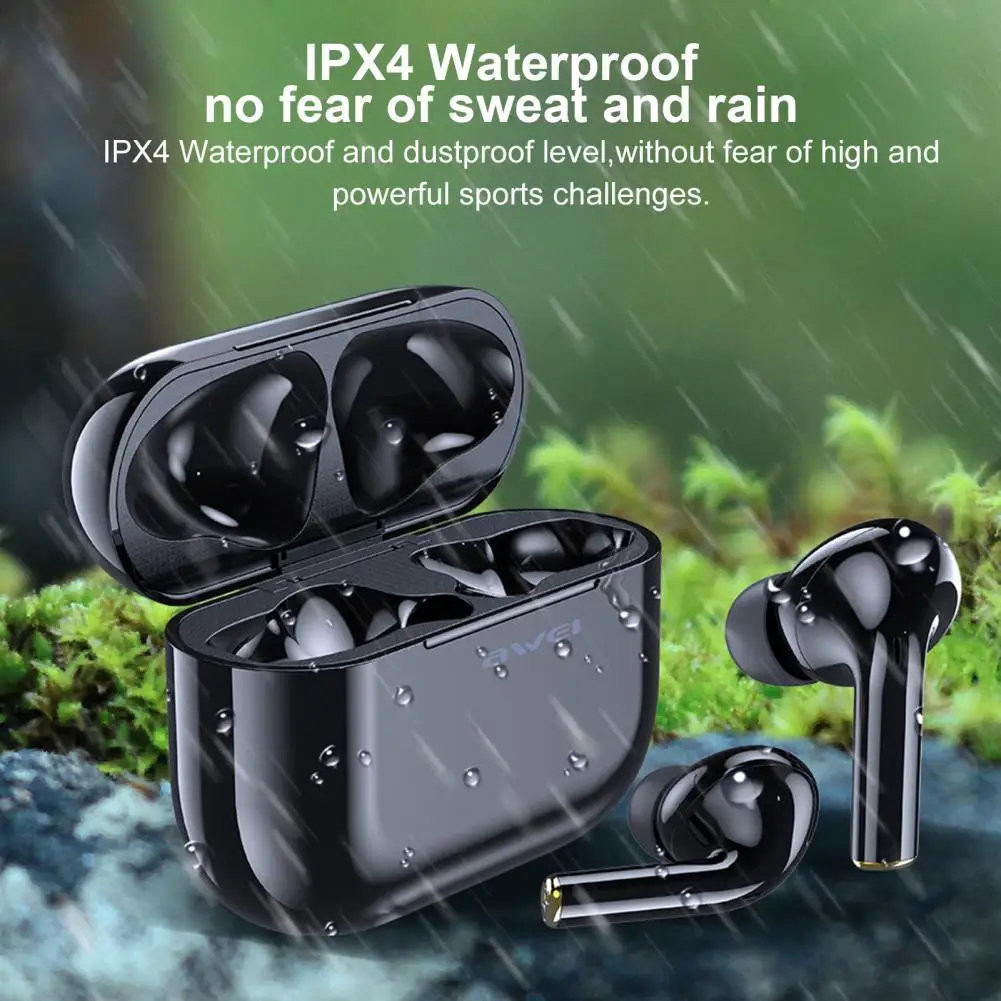 

AWEI T29 Bluetooth Earphone TWS Bluetooth V5.0 Wireless Waterproof Stereo Earbuds for iPhone for Xiaomi for Huawei Phone