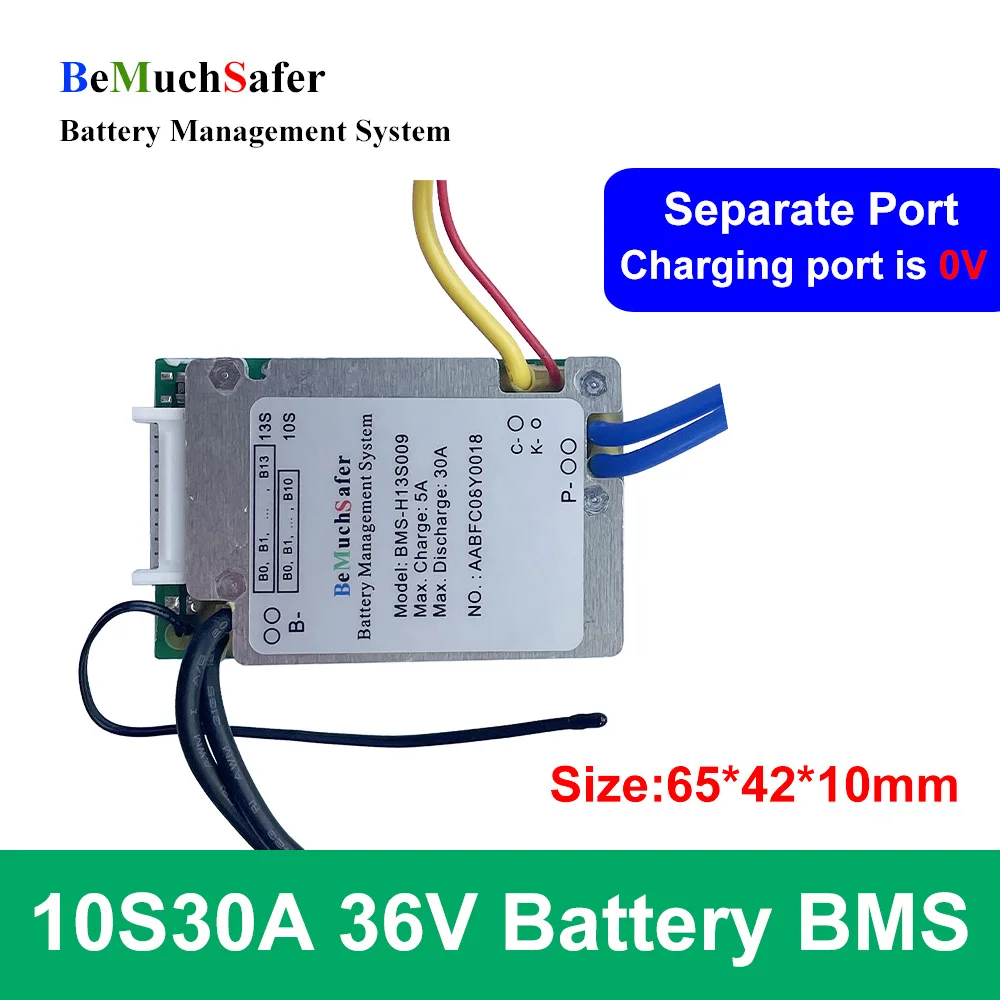 BeMuchSafer BMS 10S30A 36 В батарея отдельный порт PCB для HAILONG E Bike Scooter мотоциклы солнечная