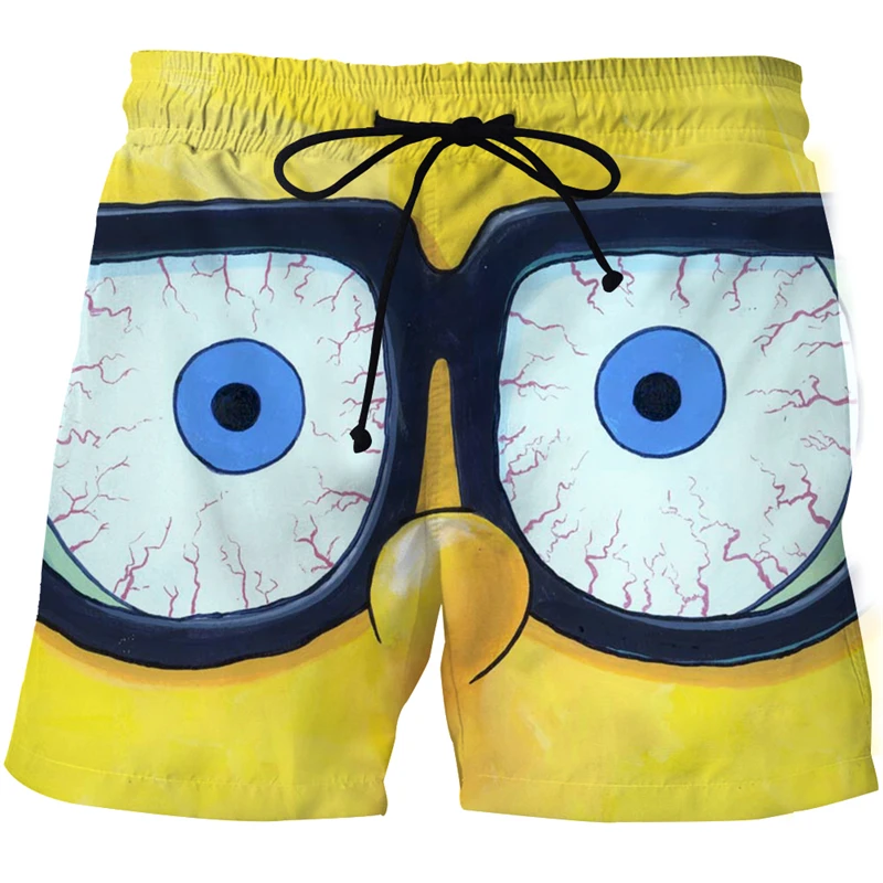 

3D printed men's beach pants Men's casual fashion sports pants Men's summer fun shorts Loose plus size breathable pants