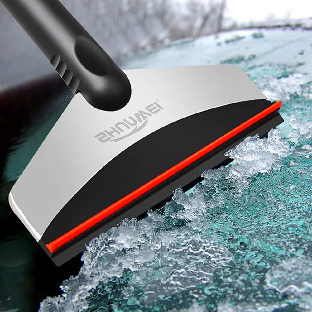 Multifunctional Stainless Steel Car Ice And Snow Shovel Ice Scraper Cleaning Tool For Vehicle Windshield Auto Cleaner Winter