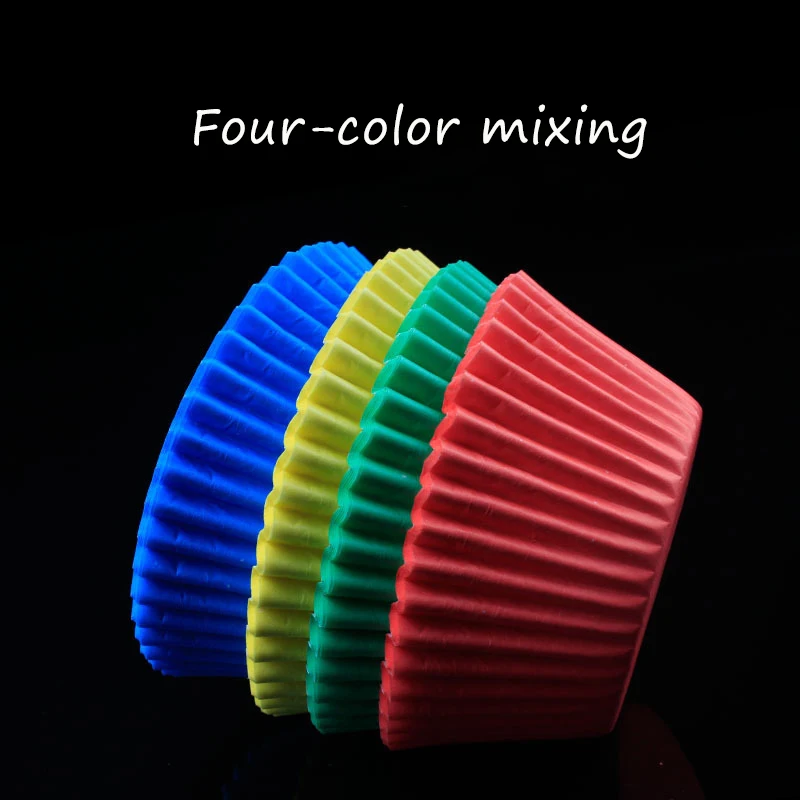 100 шт./компл. торт Топпер форма для выпечки тортов DIY Бумага чашка на день рождения