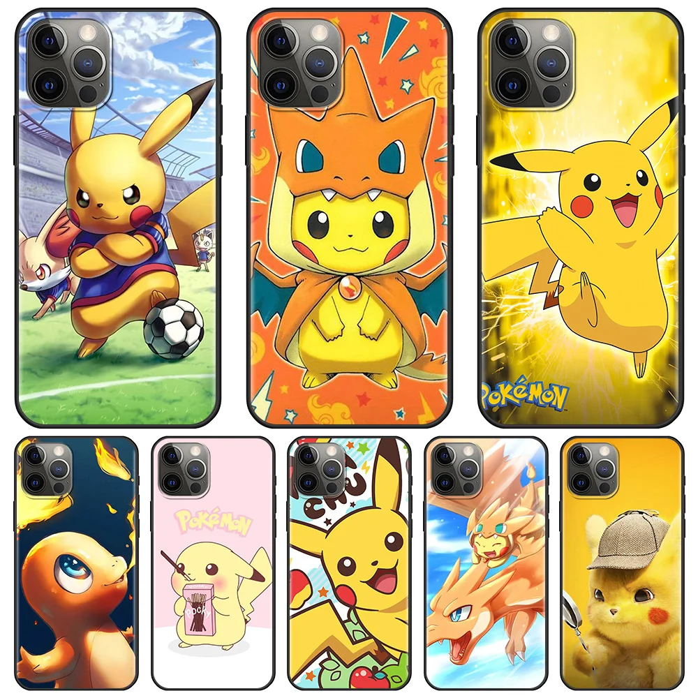 

Poke Mon Anime Lovely Coque Phone Fundas For iPhone 12 11 Pro Max XR XS X 7 8 Plus SE Cover Case Capa Guscio Shell