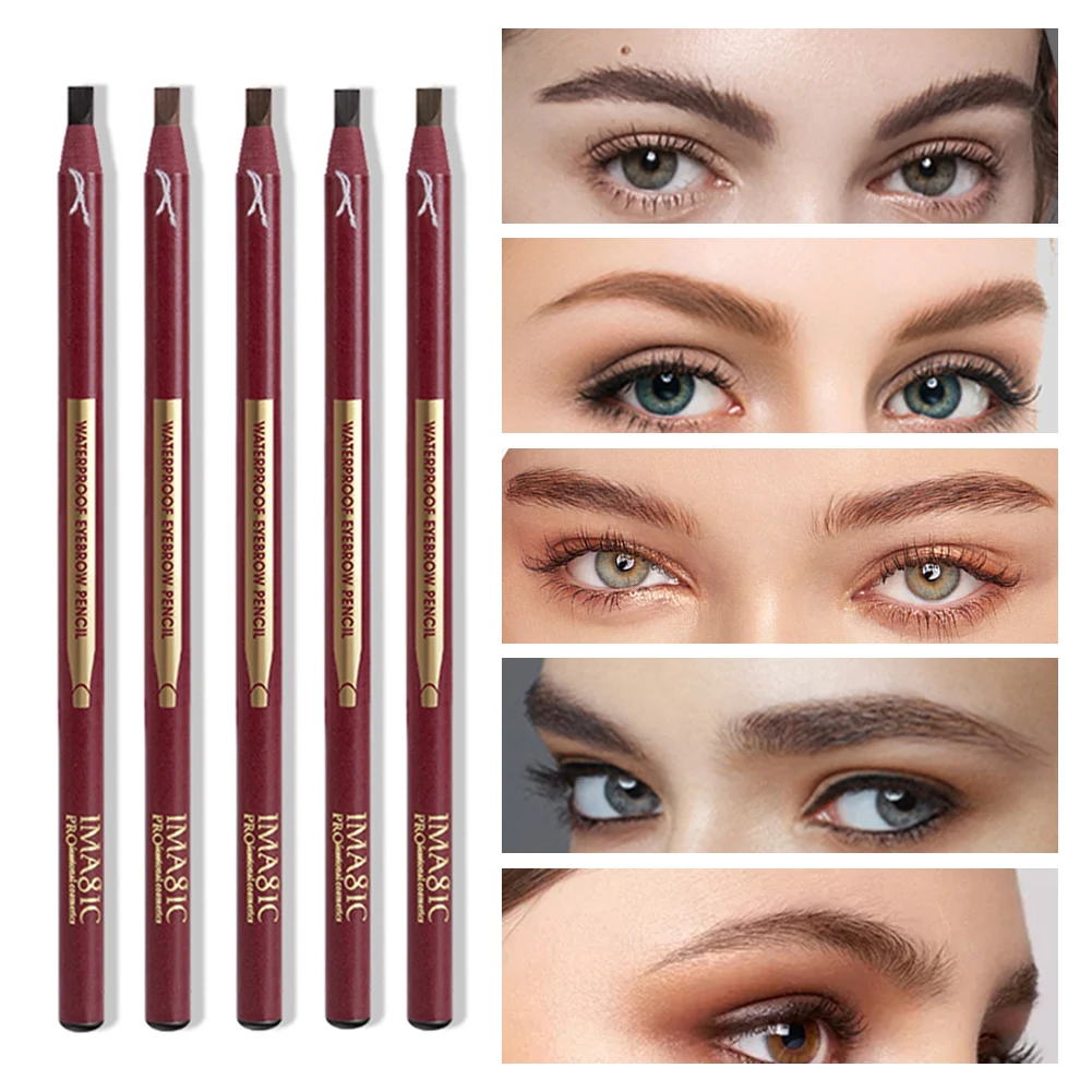 

Eyebrow Pencil Waterproof Long Lasting Eyebrow Pen with Brush Eye Makeup Eyebrow Liners Pen for Women Hot Product