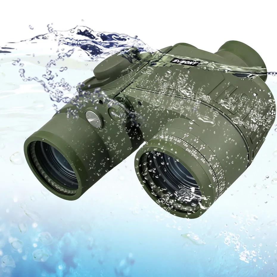 SVBONY 7x50 Военный бинокль w/внутренний дальномер и компас Водонепроницаемый плавающий морской мощный телескоп SV27 F9307