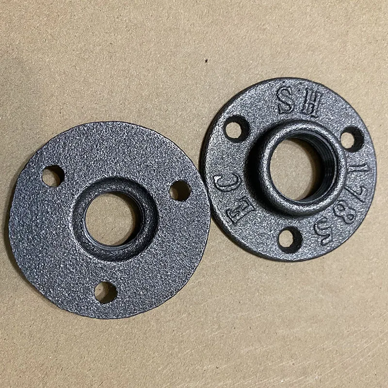 16 шт./лот DN15 Железный фланец промышленный стиль базовый Кронштейн для трубы 1/2