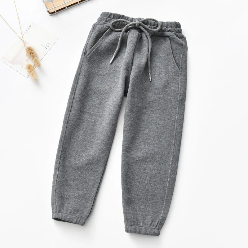 

Children's Pants 2021 New Autumn Cotton Trousers For Boys Sweatpants Girls Casual Pants Kids Clothes Beam Foot Pants