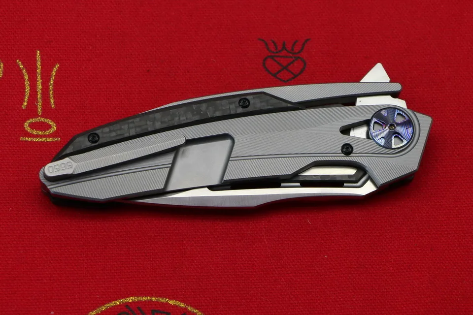 Новинка KANEDEIIA ZT0999 складной нож M390 лезвие Титан+ рычаг CF утилита Кемпинг Охота Карманные Ножи EDC инструменты