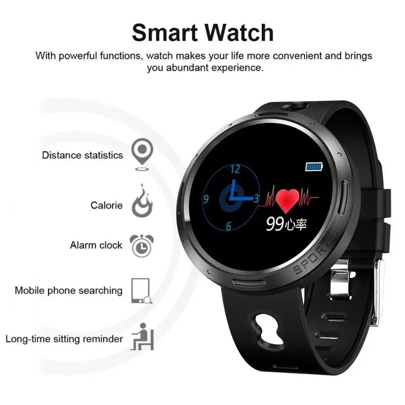 M58 Smartband IP68 водонепроницаемый монитор сердечного ритма сна будильник браслет