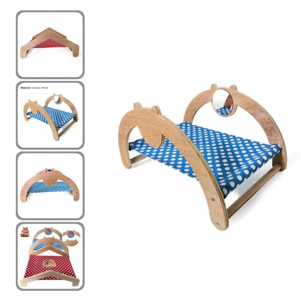 

Легкая безопасная Съемная летняя Лежанка Ежик деревянная кровать с твердой рамой кровать для морской свинки удобная для домашних животных