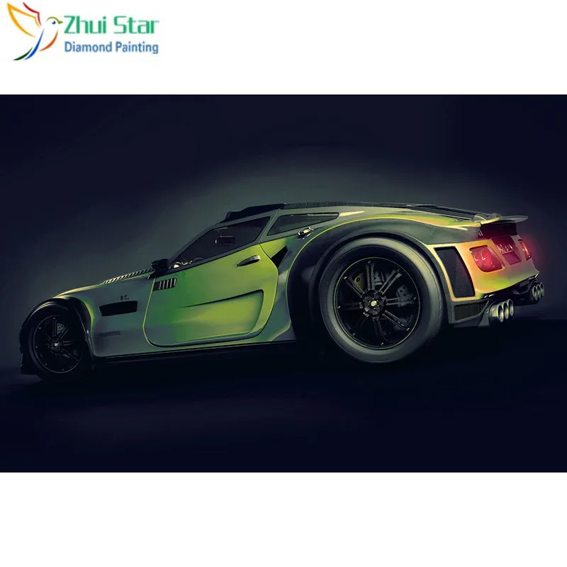 

Zhui star Full Square 5D DIY Diamond Painting "Sports car" Embroidery Cross Stitch Mosaic Home Decor Gif WDY