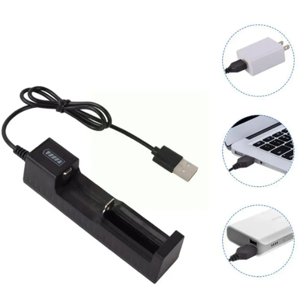 

Lithium Battery Charger Usb Multi-function Charger Tool Charge 14500 18650 Slot 3.7v Single Single Universal Portable 26650 X4Z7