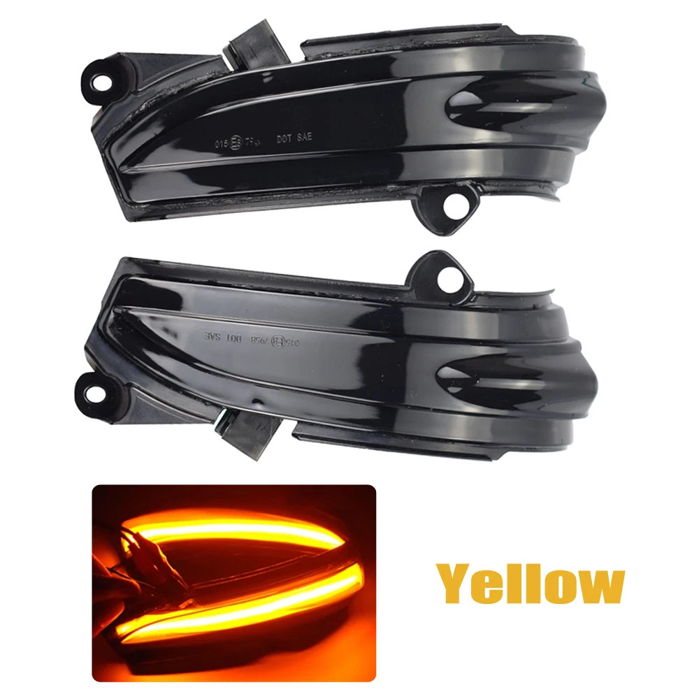 2x последовательные динамические светодиодные боковые зеркальные лампы