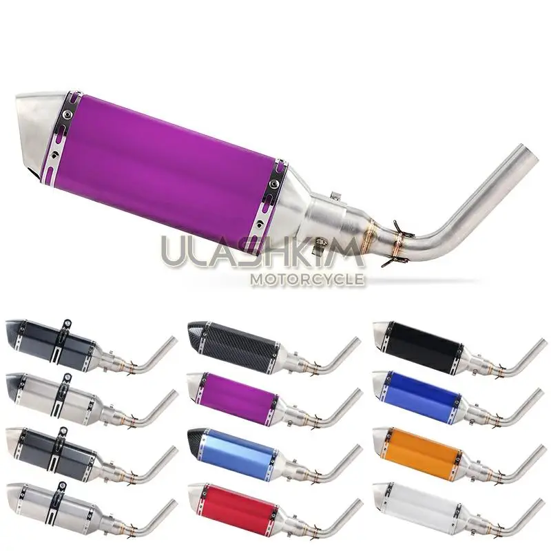 Выхлопная труба глушителя для мотоцикла выхлопная средняя из углеродного