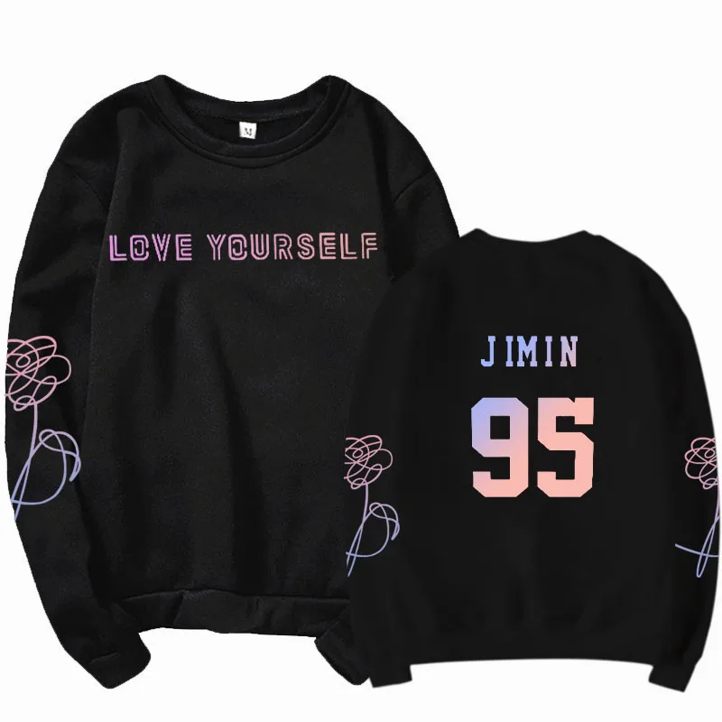 K pop Bangtan Sonyeondan толстовка с высоким воротником и длинным рукавом Jin Suga J Hope RM Jimin V