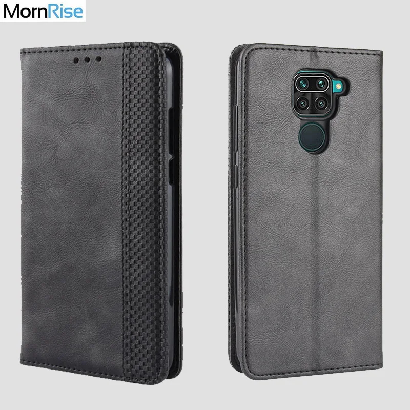 Для Xiaomi Redmi Note 9 10 Pro Чехол книжка кошелек Ретро стиль для мужчин тонкий магнитный