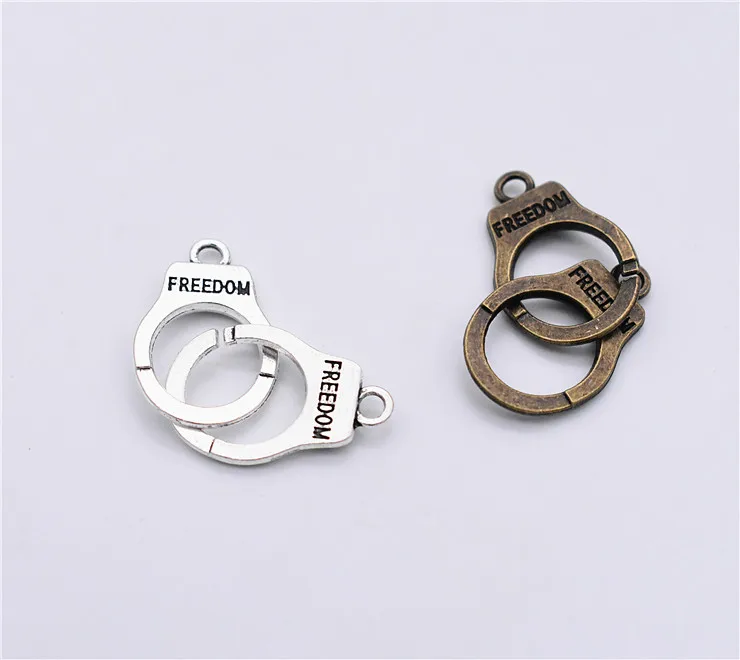 

Новые 8 шт. 42x15 мм два Цвета позолоченный наручники соединитель подвеска-Шарм DIY ювелирные изделия ручной работы