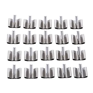 Деревянная подставка для свечей сделай сам, фитили, железный зажим для изготовления восковых свечей, подставка для свечей, принадлежности для рукоделия, 50 шт.