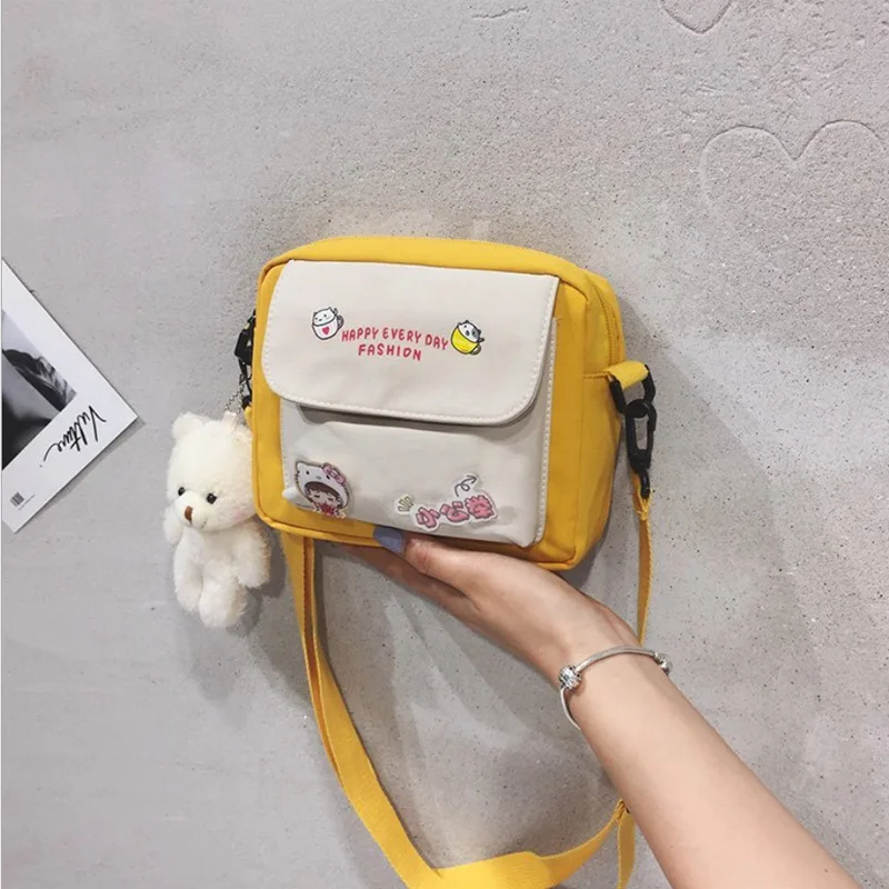 

Hot Sale Print Canvas Zipper Crossbody Bag For Women Leisure Original Design Messenger Bag Women's Shoulder Bag Phone Purse 2021