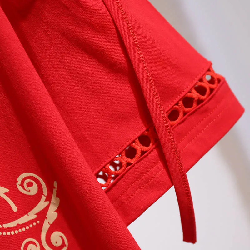 Женская футболка с открытыми плечами круглым вырезом и коротким рукавом