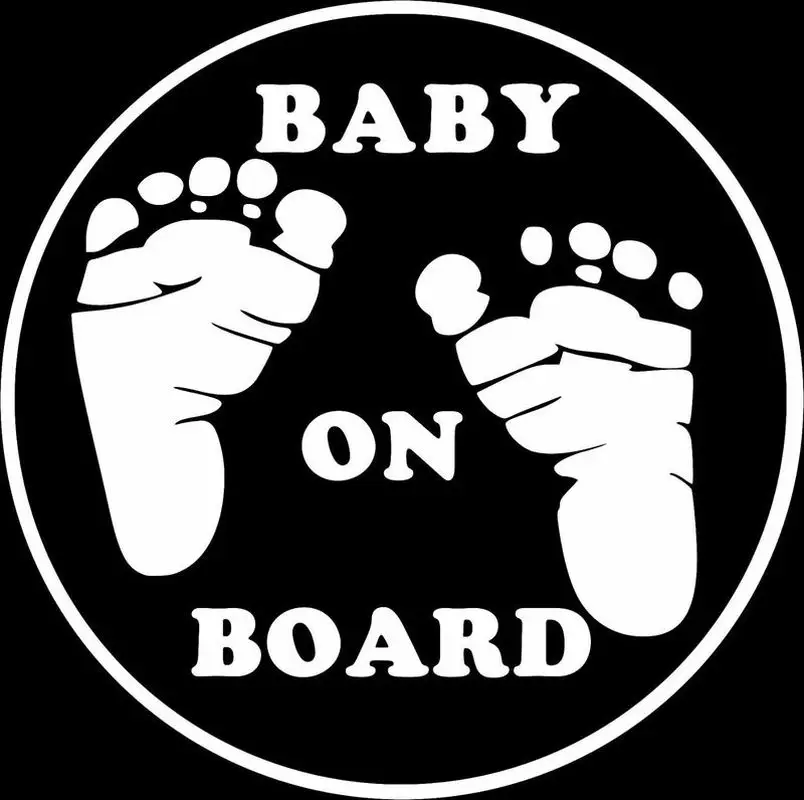13cm*13cm Baby on Board Funny Vinyl Decal Sticker Car Stickers Window Safety Sign | Автомобили и мотоциклы