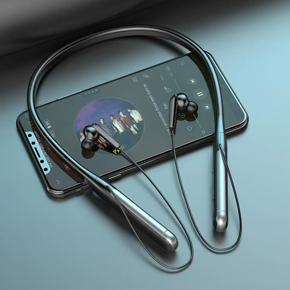 

BT96 Bluetooth Neckband Headset Good Sound Quality Large Battery Capacity Earophone In-Ear Wireless Stereo Magnetic Headphone