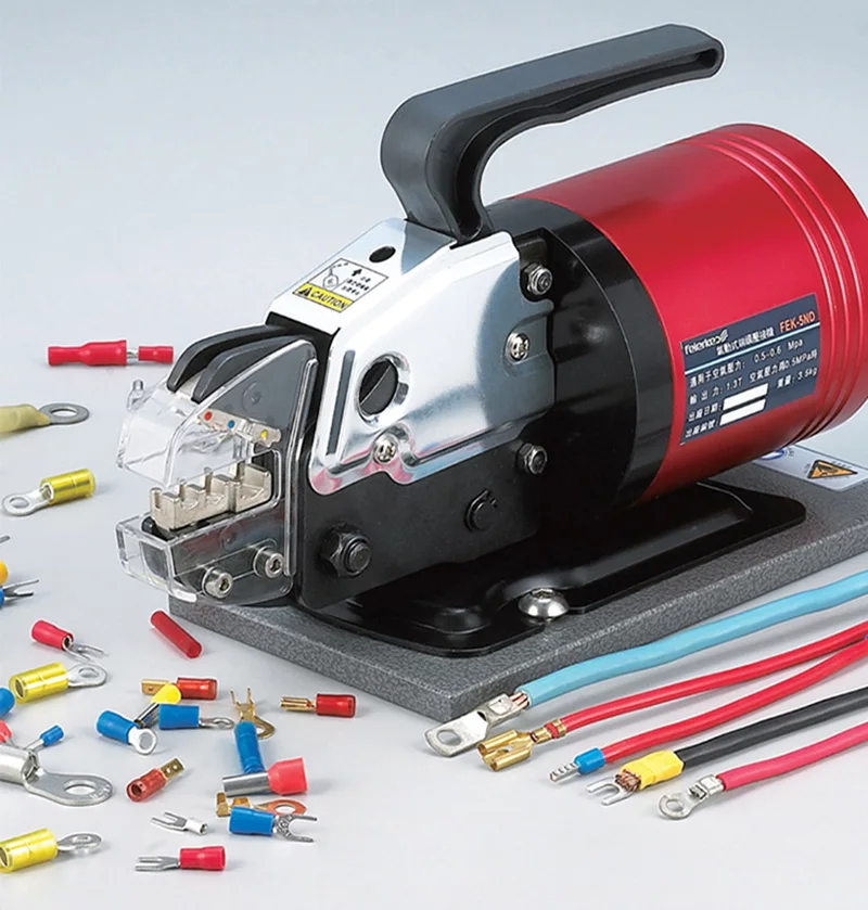 

FEK-5ND Pneumatic Crimping clamp Terminal tool Cold compression pincers Multi-function Electric Terminal Crimping Machine
