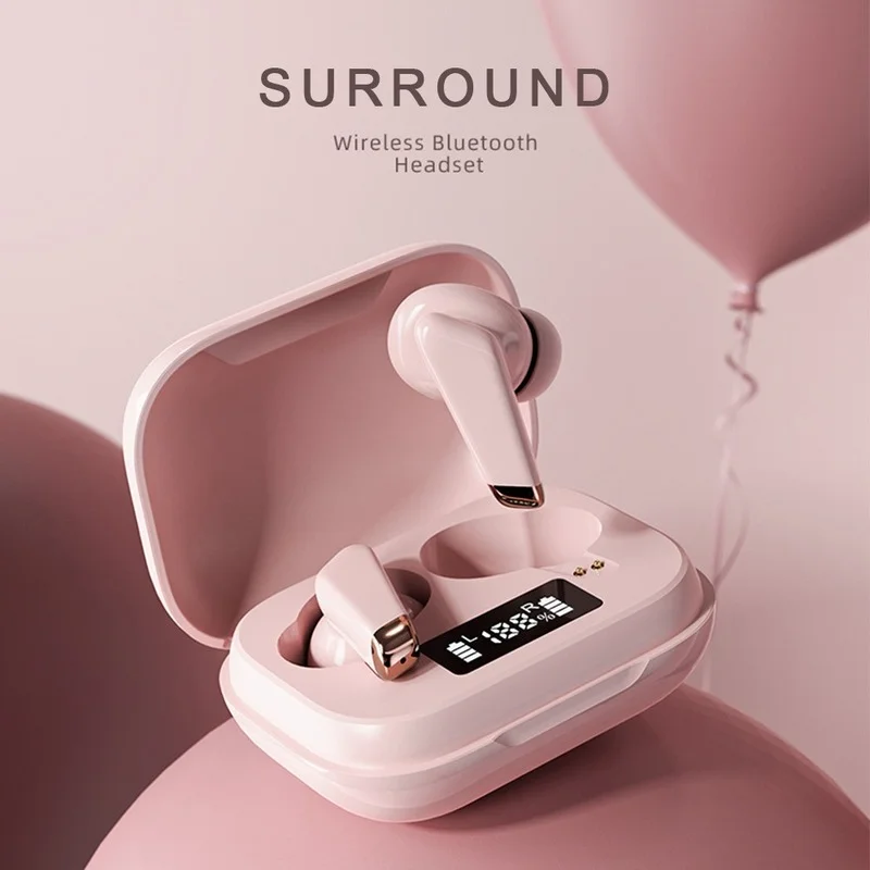 

Air Pods Headsets TWS Bluetooth 5.0 Wireless Headphone LED Earphone with Charging Box Wireless 9D Stereo Sport Waterproof Earbud