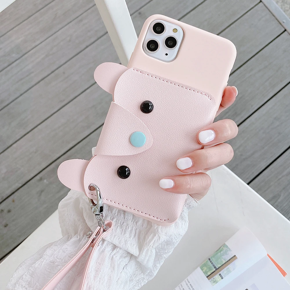 Чехол-бумажник LOVECOM для iPhone 11 Pro Max XR X XS 7 8 6 Plus мягкий чехол из ТПУ и кожи с ремешком |