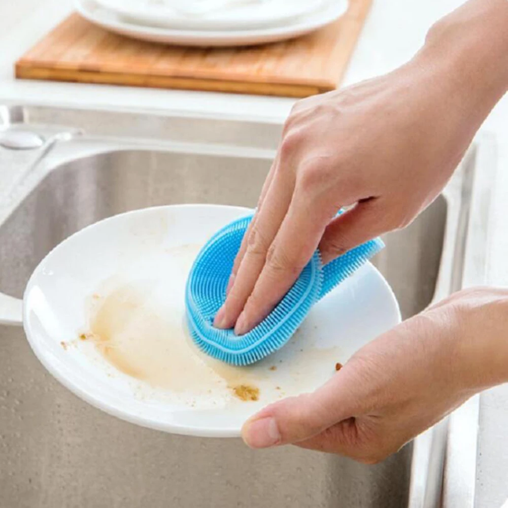 1 шт. силиконовая тряпка для мытья посуды | Дом и сад