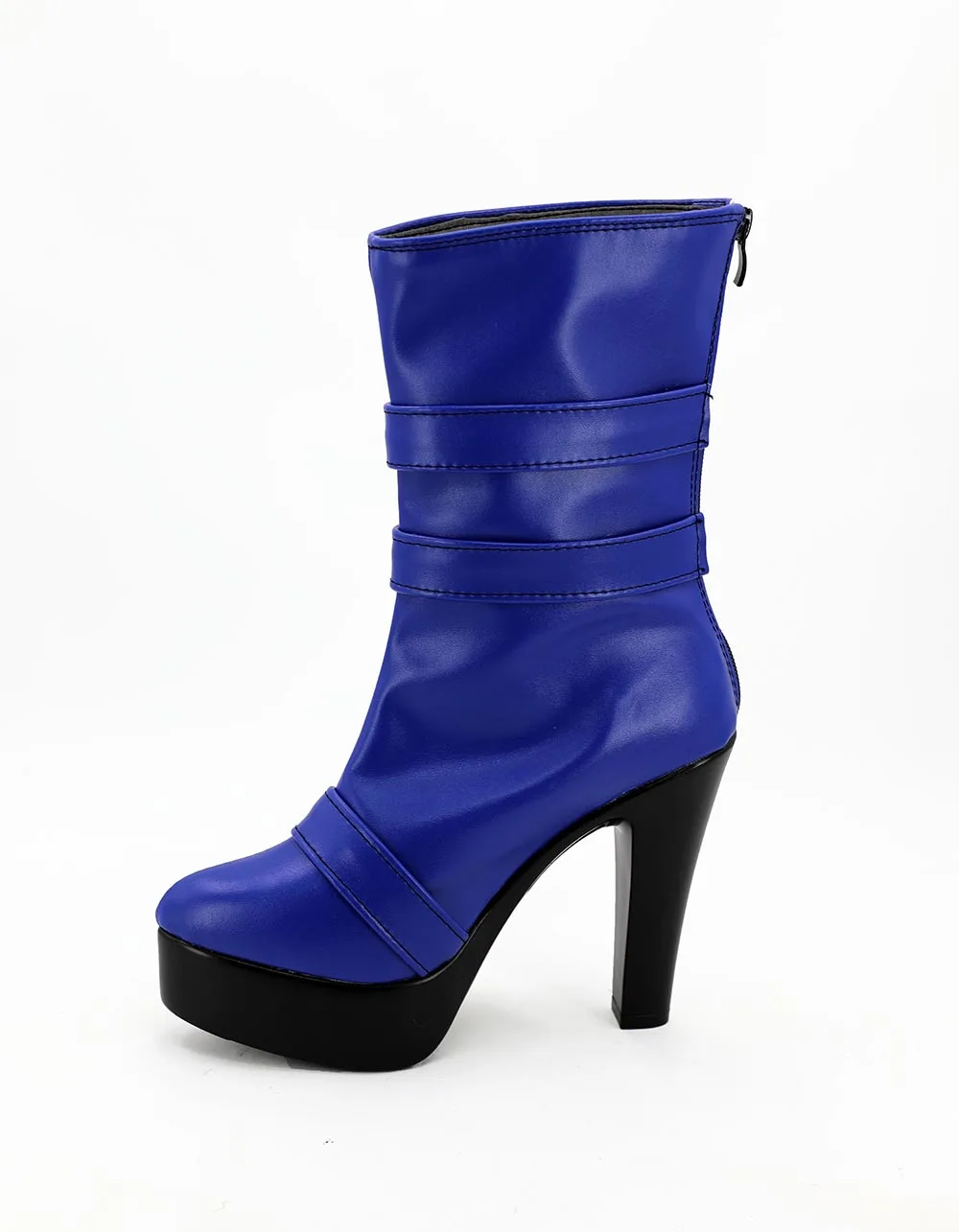 Сапоги для косплея Сейлор Уран обувь на высоком каблуке синего цвета