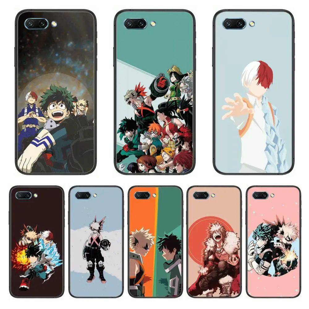 

Academia deku and bakugou clear Phone Case For Huawei Honor 10 9 8 7 N Pro Lite A C RU Black Etui Coque Hoesjes comic fashion