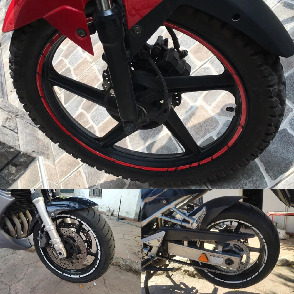 Автомобильный мотоцикл шина обода наклейка s 17 &quot 19&quot отражающая колесо для шин