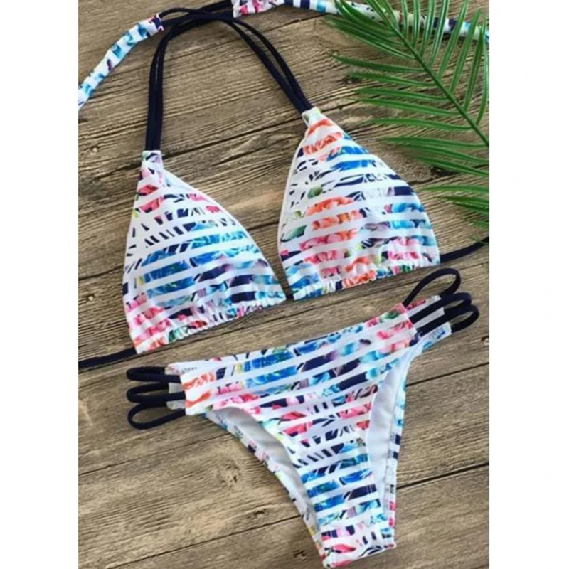 

Floral Print Bikinis 2021 New Swimwear Women Swimsuit Beach Bathing Suit Maillot De Bain Femme Biquini Sexy Brazilian Bikini Set