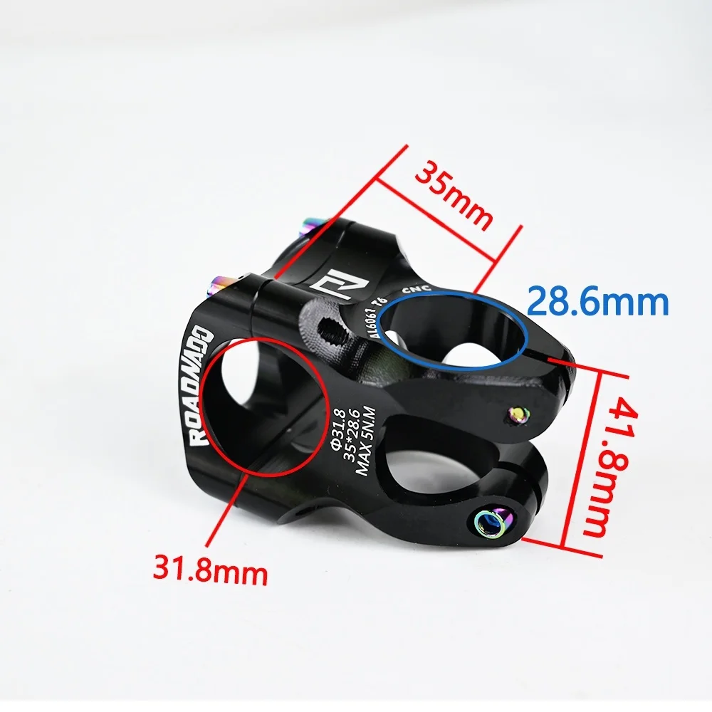 Короткий шток для горного велосипеда 31 8*35 мм руля CNC дорожный из высокопрочного