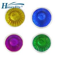 honeyfly 5pcs flame lamp blue green purple yellow 35w50w 220v gu5 3 jcdr dimmable halogen lamp bulb spot light quartz fireplace