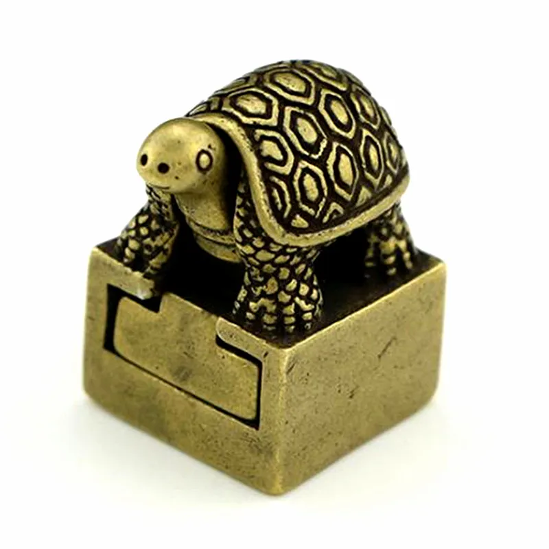 

3D Brass Imitation antique Tortoise seal Casting Statue Figurine Home Decor Desktop Crafts Sculpture Decoration Pendants Gifts