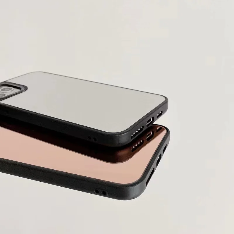 Custom Name letter logo Luxury Mirror Case for Iphone 14 13 11 Pro 12 Pro MAX 8 7 Plus X XS XR Case Shockproof Phone Covers mini