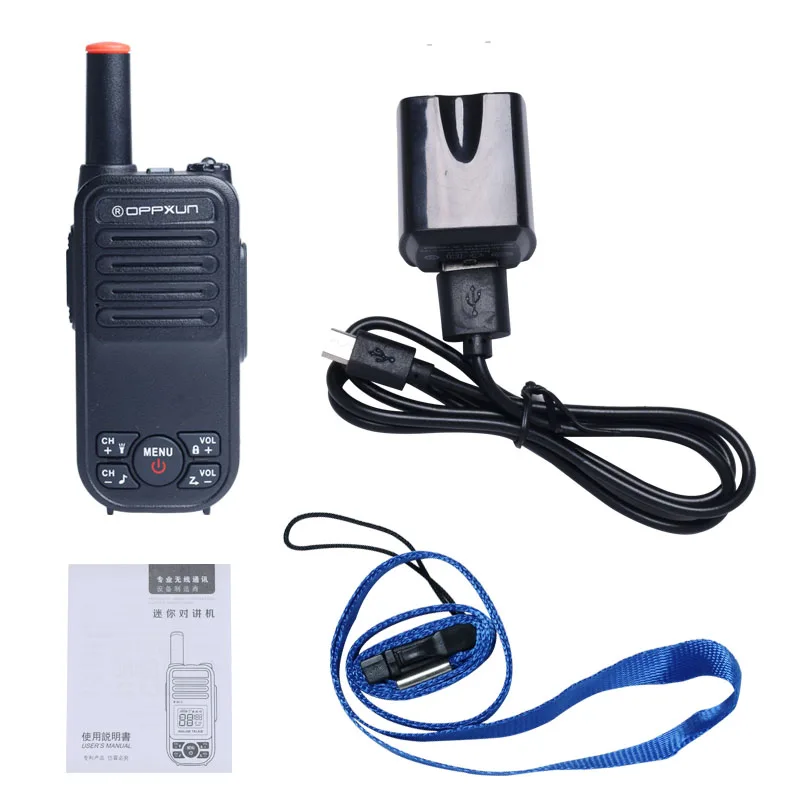2021 NEW OPPXUN V9 Mini 5W High Power powerful Portable Walkie Talkie long range of 10km VHF/UHF dual band two ways Radio Pofung