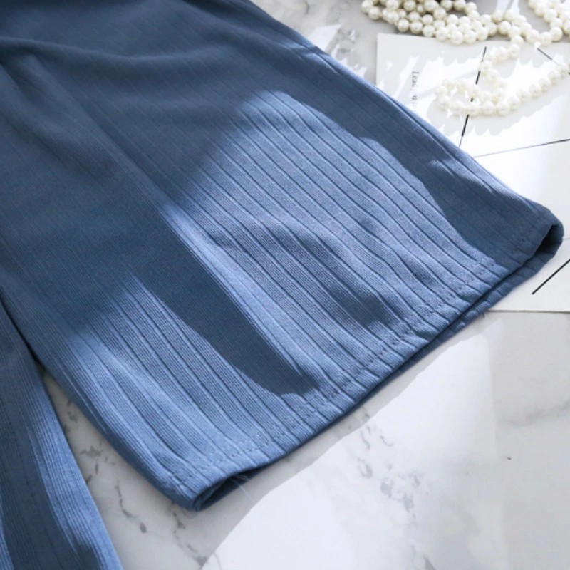 

Casual Pants Women 6 Colors Drawstring Lovely Simple Elegant Chic Summer Ladies Trousers All-match Loose Femme Ankle-Length Pant