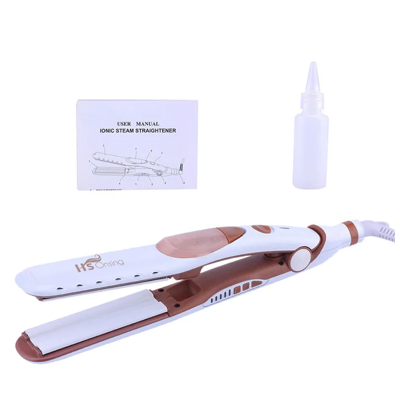

Professional Steam Hair Straightener 3D Floating Tourmaline Ceramic Straightening Flat Iron Hair Styling Salon Tool 51