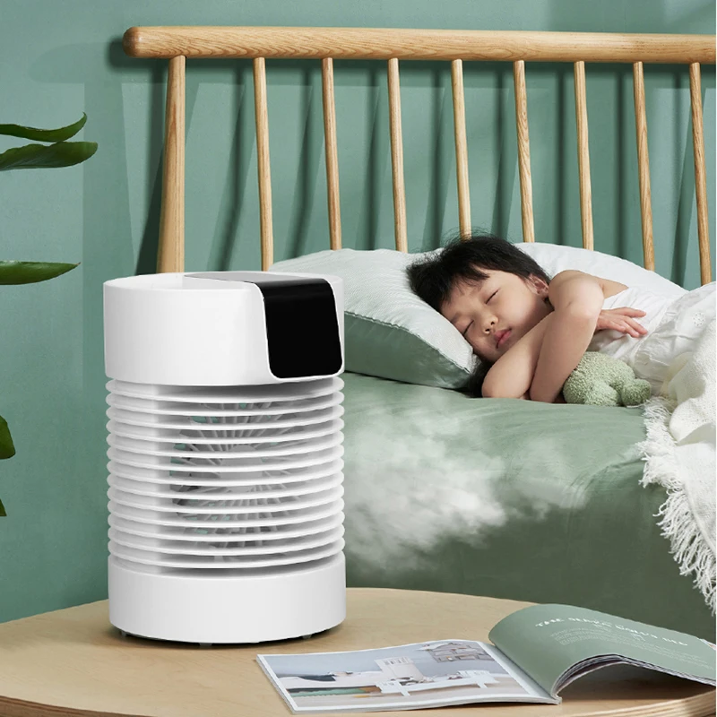 Мини вентилятор с поворотом на 360 ° и цифровым дисплеем|Вентиляторы| |