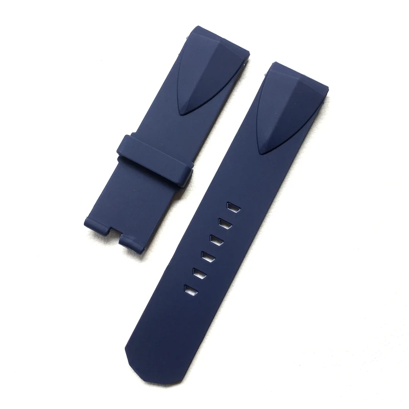 22mm 24mm Black  Blue Silicone Rubber Watchbands For Corum ADMIRAL'S CUP  Wacth Strap Wristband Bracelet Without buckle