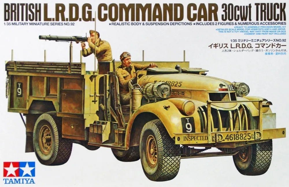 Военный модельный комплект R/C Tamiya 35092 1/35 Британский управляющий автомобиль