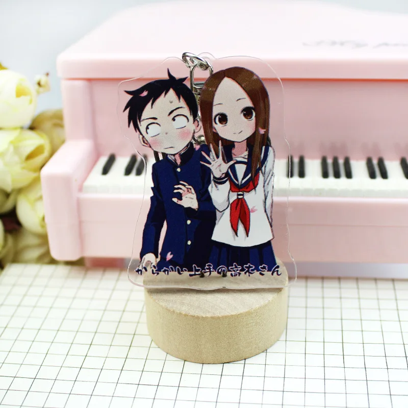 #8/27 Аниме Teasing Master Takagi-san Takagi Nishikata акриловые двойные брелки - Цвет: #8/27