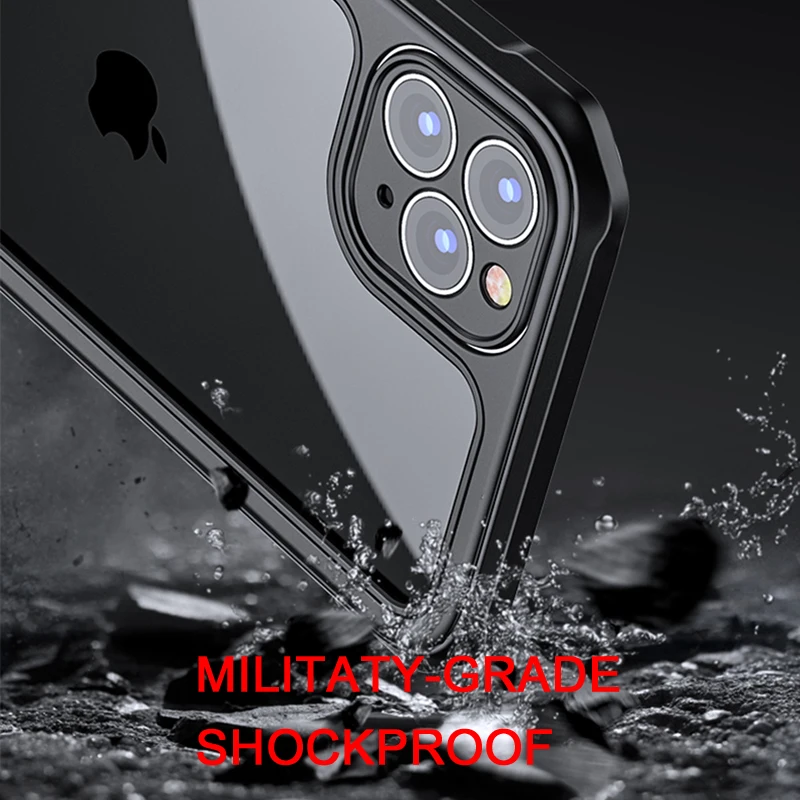 ITEUU Shockproof Case for Apple iphone 11 Pro Max Phone Cases Air Bag Anti-knock Clear Transparent Back Cover Coque Fundas