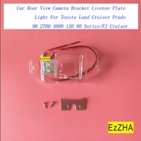 ezzha car rear view camera bracket license plate light for toyota land cruiser prado 90 2700 4000 120 80 seriesfj cruiser